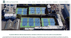 Desktop Screenshot of calclubtennis.com